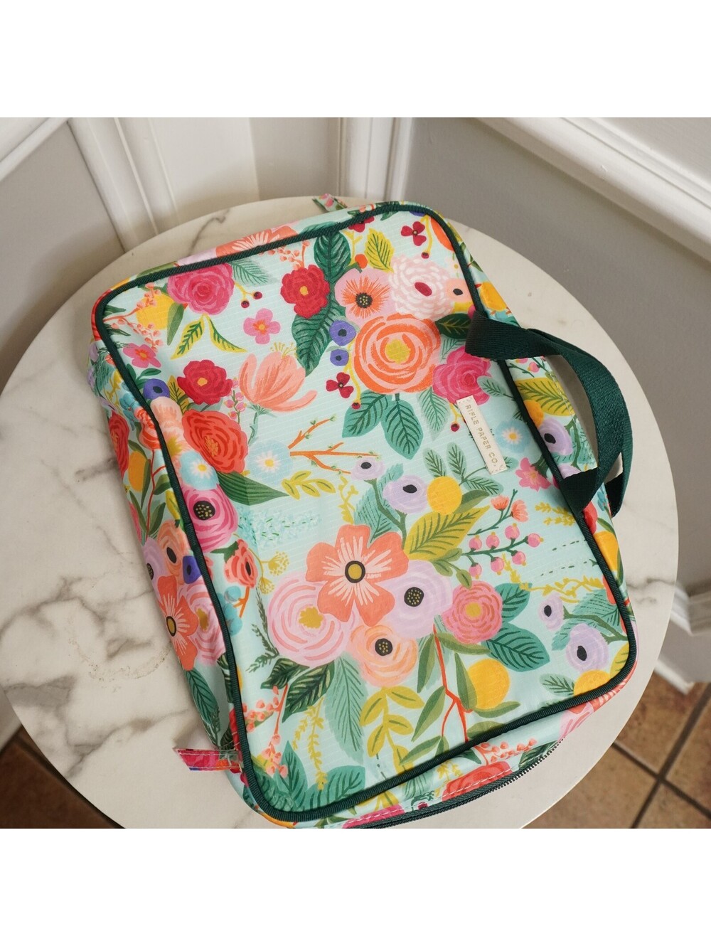 Rifle Paper Co. Floral Cosmetic Travel Bag with Clear Pouches